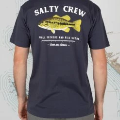 Salty Crew Bigmouth Premium Harbor Blue Tee Freshwater