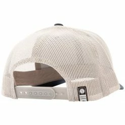 Freshwater Salty Crew Landing Retro Trucker Hat - Navy Silver