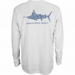 Aftco Jigfish UV Protection LS Fishing Shirt - White