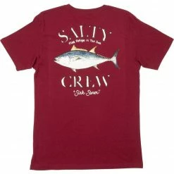 Salty Crew Big Blue Premium Tee T-shirt Burgundy