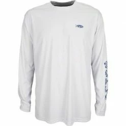Aftco Jigfish UV Protection LS Fishing Shirt - White