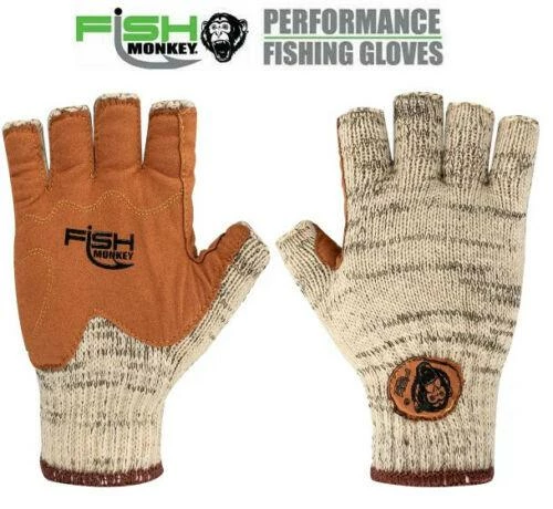 Fish Monkey Wooly Half Finger Wool Fishing Glove Freshwater