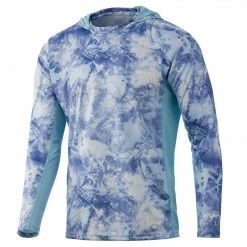 Huk Icon X Hooded LS Shirt Mossy Oak Evenflow