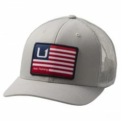 Huk And Bars American Trucker Hat Oyster Apparel