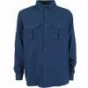 Aftco Rangle Vented Long Sleeve Shirt - Navy Blue