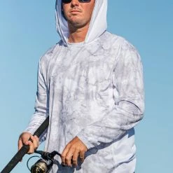 Huk Icon X Hooded LS Shirt Mossy Oak Drift Apparel