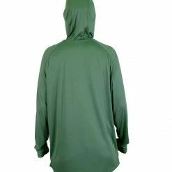 Aftco Jason Christine Hooded Long Sleeve Performance Shirt - Olive