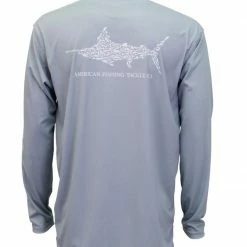 Aftco Jigfish LS Performance Shirt - Light Grey