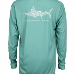 Aftco Jigfish UV Protection LS Fishing Shirt - Agate