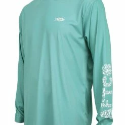 Aftco Jigfish UV Protection LS Fishing Shirt - Agate