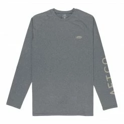 Aftco Samurai LS UV Shirt Charcoal Heather
