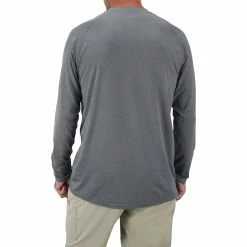 Aftco Samurai LS UV Shirt Charcoal Heather