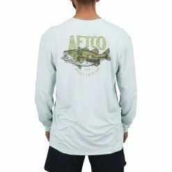Aftco Wild Catch Long Sleeve Tee Sprout