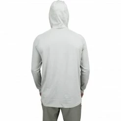 Aftco Samurai Sun Protection Hoodie Shirt - Silver Heather