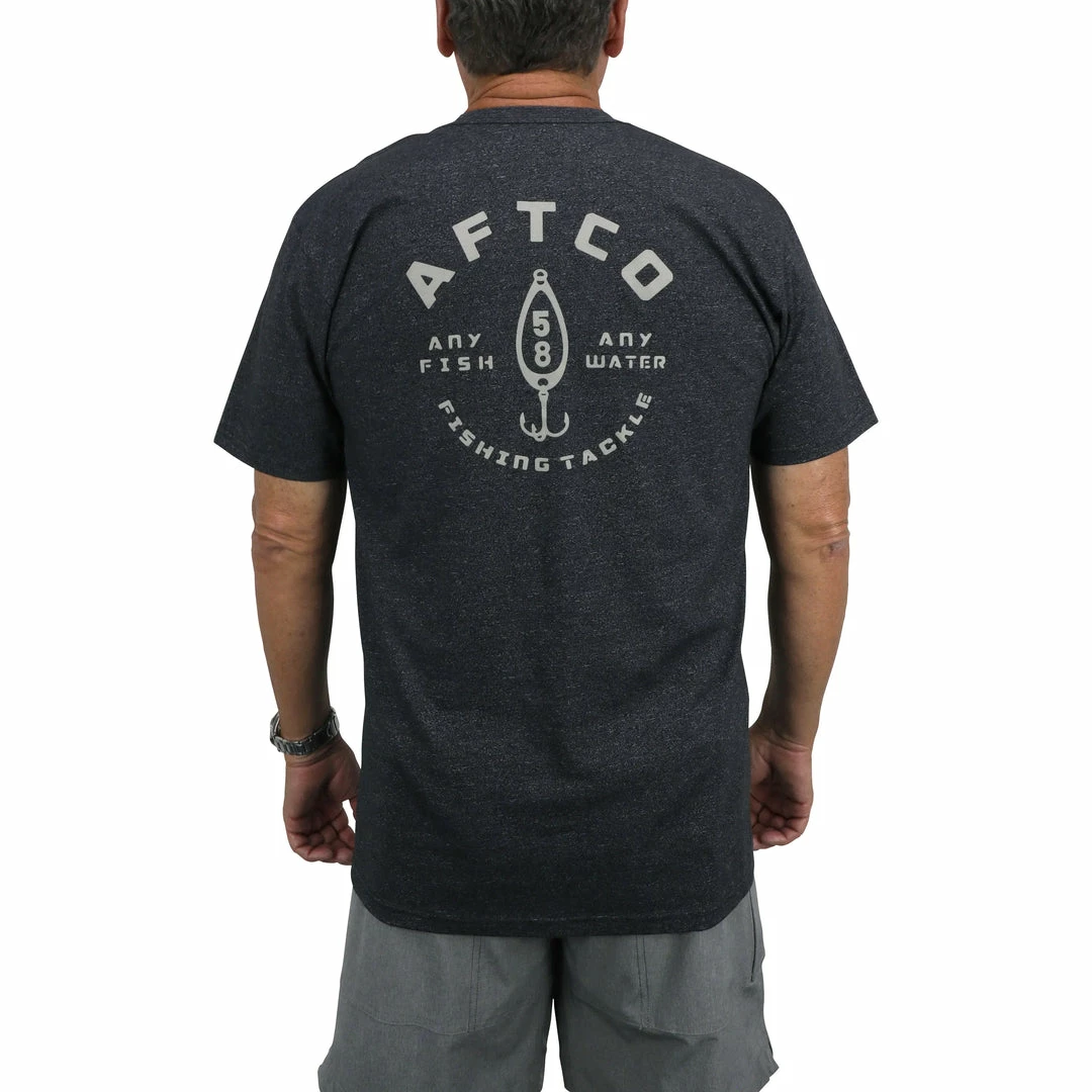 Aftco Westside Short Sleeve Tee Meteorite Black Heather