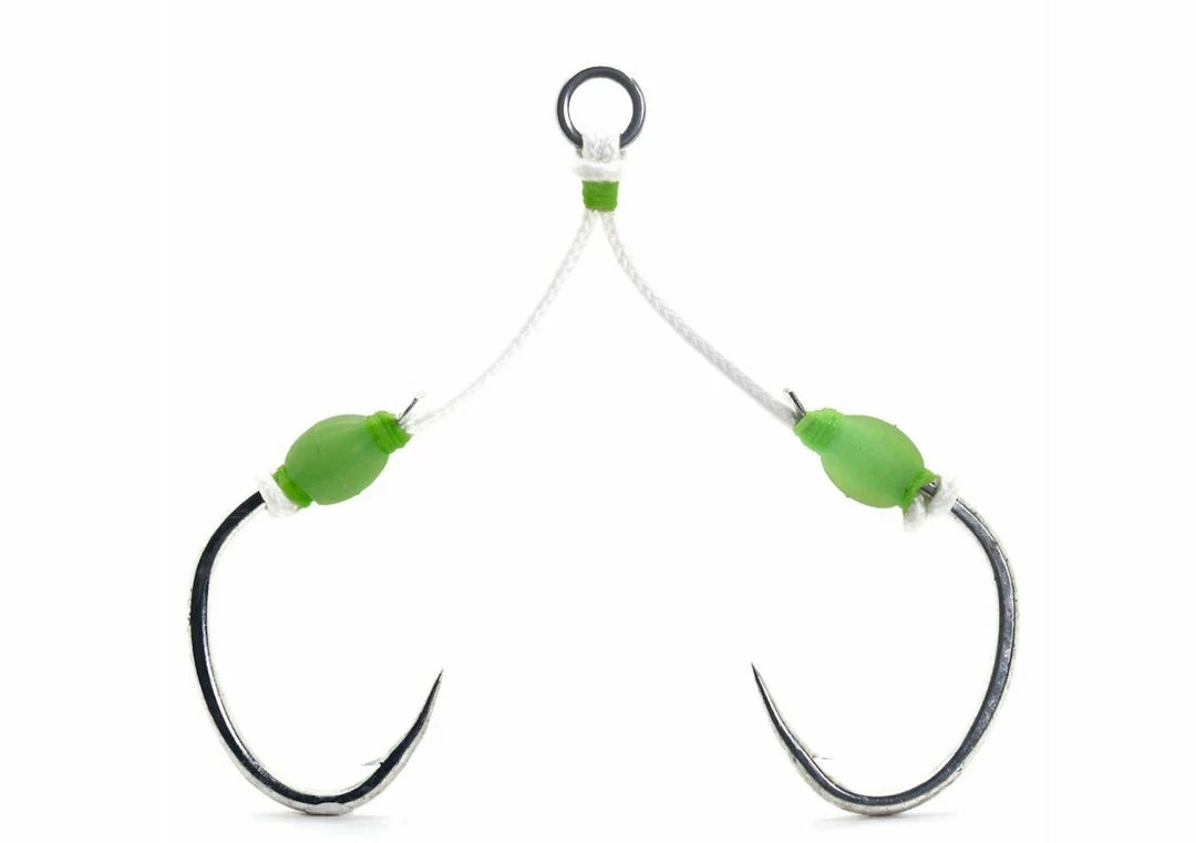 Hooks Mustad Slow Pitch Double Jigging Assist Rig J-ASSIST3