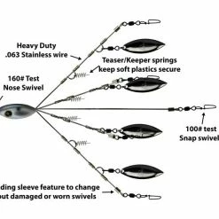 Picasso Heavy Duty Saltwater School-E Rig Lures