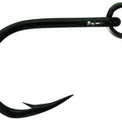 Mustad Hoodlum 5X Strong Live Bait Hook W/ Action Ring - Black Nickel Hooks