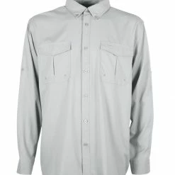 Aftco Rangle Vented Long Sleeve Shirt - Light Grey