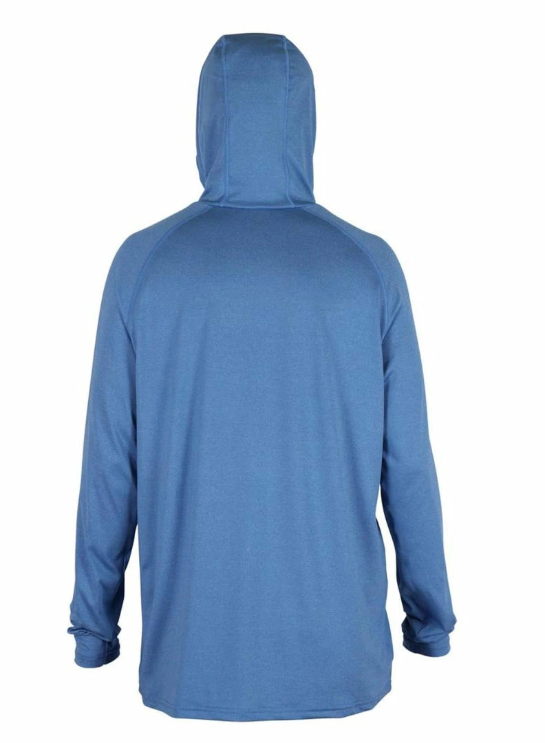 Aftco Samurai Sun Protection Hoodie - Nautical Blue Heather