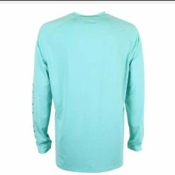 Aftco Samurai LS Sun Protection Shirt - Bahama Heather