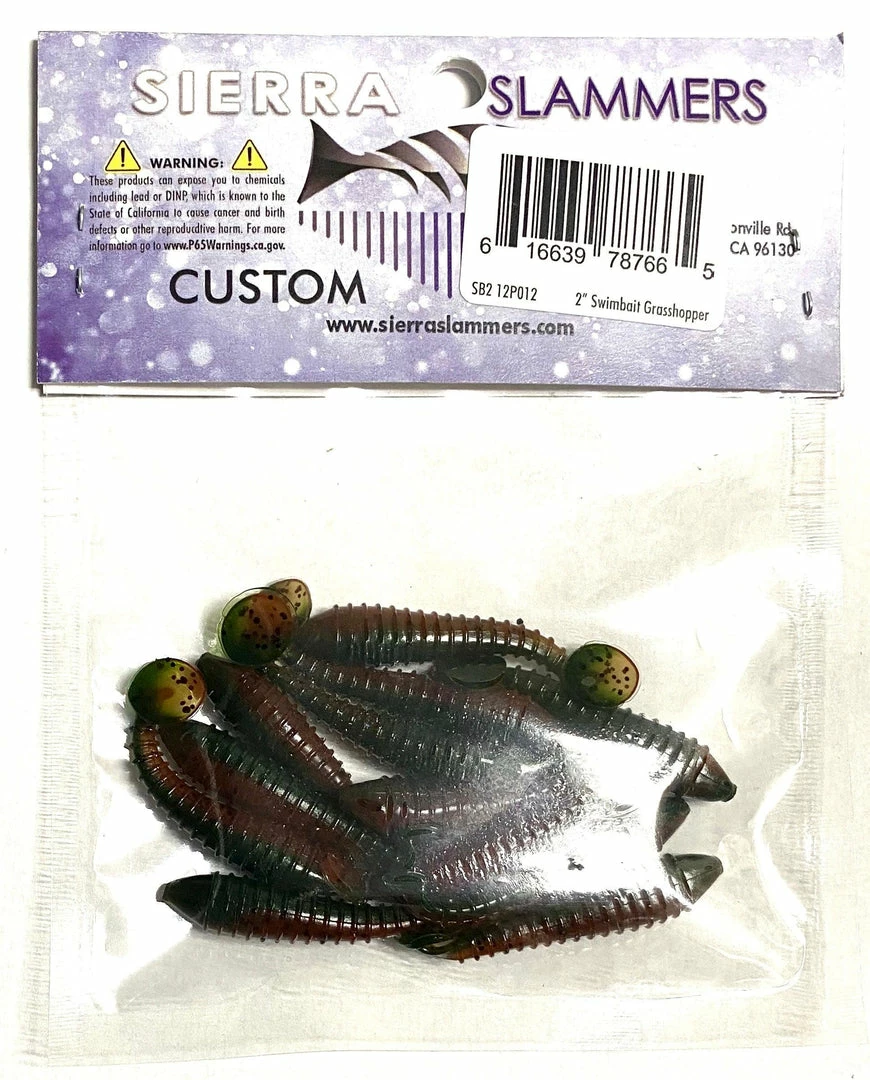 Sierra Slammers 2" Trout Bulk Swimbaits Freshwater