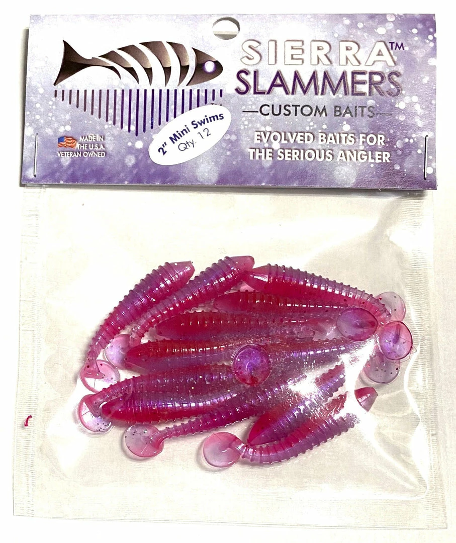 Sierra Slammers 2" Trout Bulk Swimbaits Freshwater