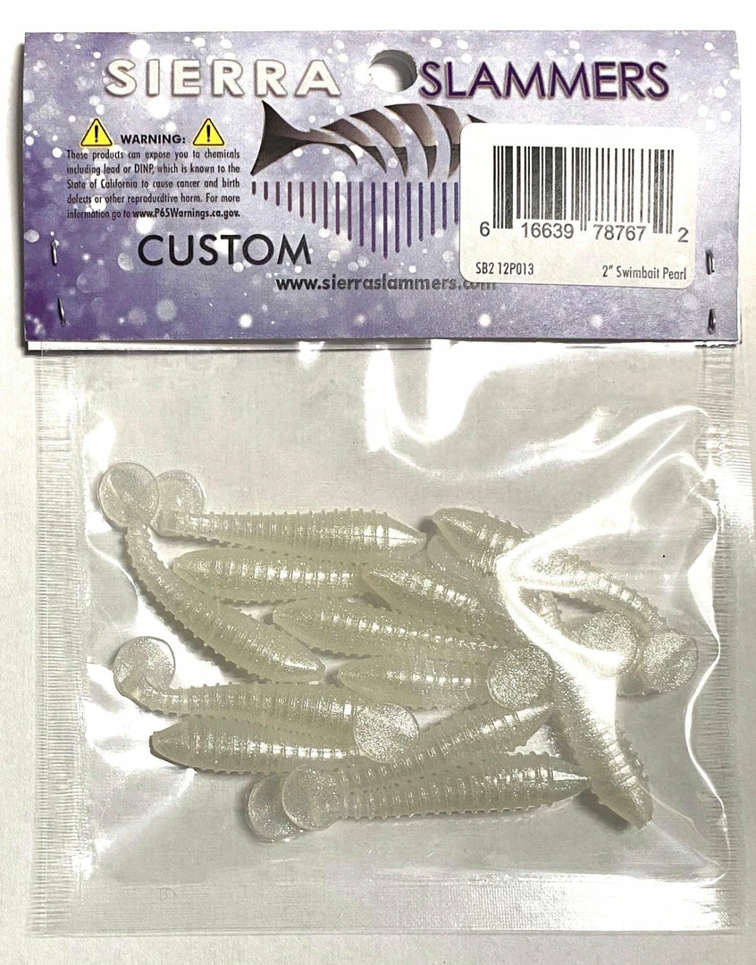 Sierra Slammers 2" Trout Bulk Swimbaits Freshwater
