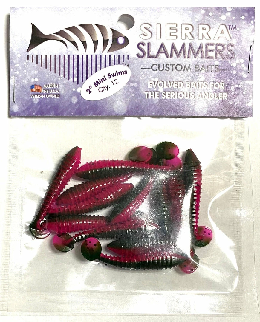 Sierra Slammers 2" Trout Bulk Swimbaits Freshwater