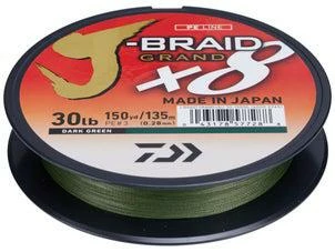 Daiwa Dawia J-Braid X8 Grand Braided Line 150 Yds