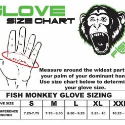 Freshwater Fish Monkey Free Style Custom Fit Glove UPF 50+