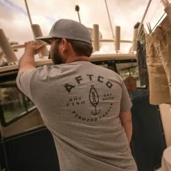 Aftco Westside Short Sleeve Tee Meteorite Black Heather