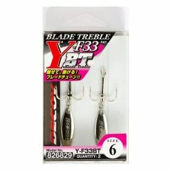 Freshwater Decoy Y-F33BT Blade Treble Hooks